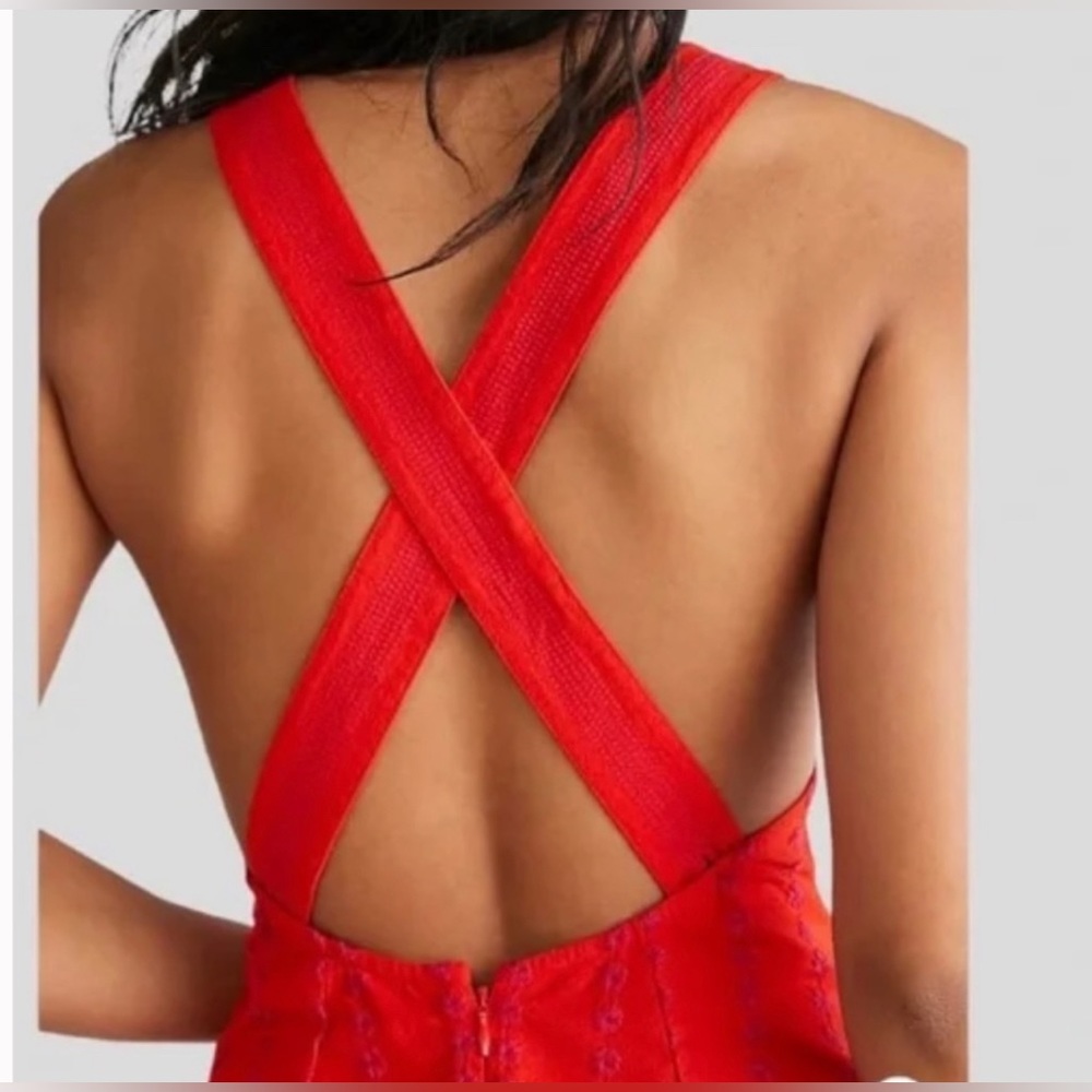 33. NWOT Free People Juni Backless Minidress - Picture 3 of 4